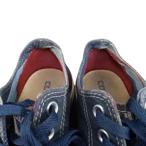 Converse Shoes Womens 7 Sneakers Lifestyle Chuck Taylor Low Blue Canvas Classic - Picture 9 of 12